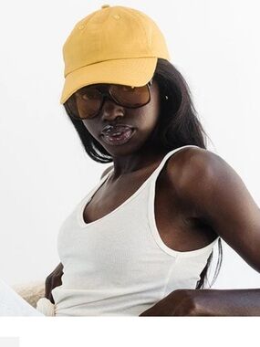 Gigi pip Classic Mustard Yellow Cotton Baseball Cap LEMONLY BALL CAP